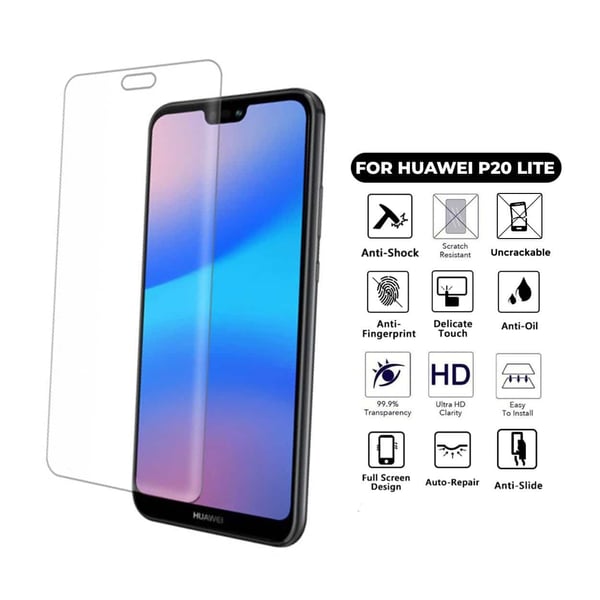 3-pack Huawei P20 Lite Screen Protector Omfattende beskyttelsesplastikk