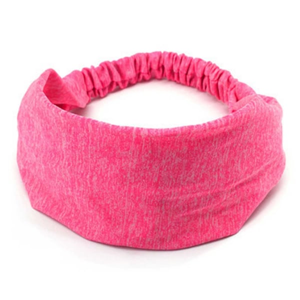 Yoga Pannband Hårband för Sport Träning Rosa