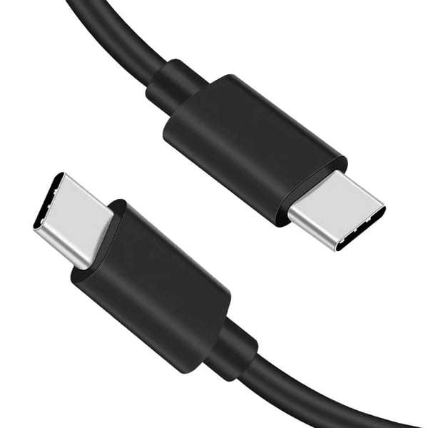 2m USB-C Laddkabel Quick Charge 3A 60W Type-C Svart