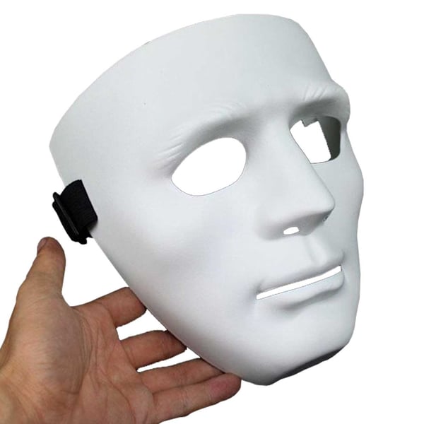 3 -pakk hvit maske - dekorere - farge - Halloween fest maskert