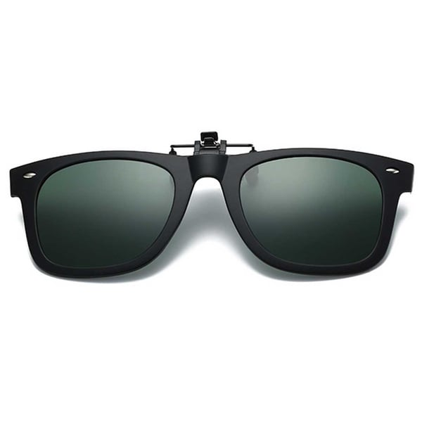 Clip-on Solglasögon Wayfarer Fäst på Befintliga Glasögon – Grön