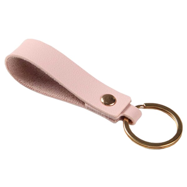 Håndlaget Eco Leather Key Ring PU Leather Leather Pink Gold Håndlaget Eco Leather Key Ring PU Leather Leather Pink Gold