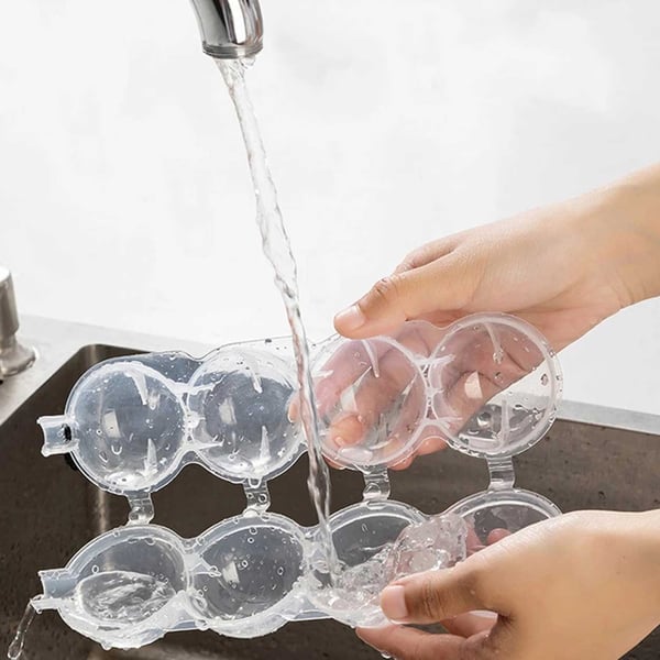 2-Pack Isform för Isbollar Runda Isbitar Iskubsform Kulor Plast