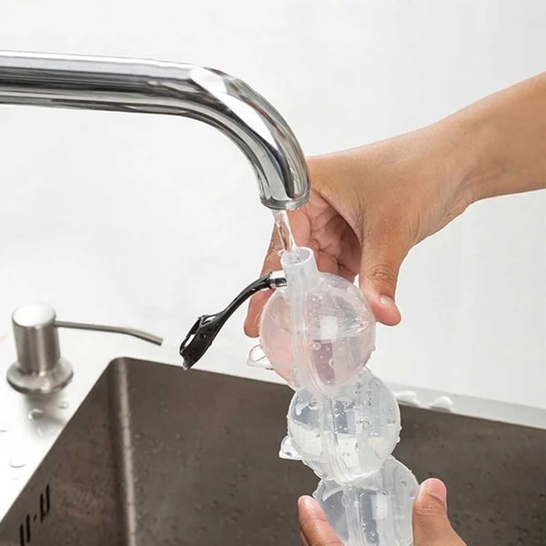 2-Pack Isform för Isbollar Runda Isbitar Iskubsform Kulor Plast