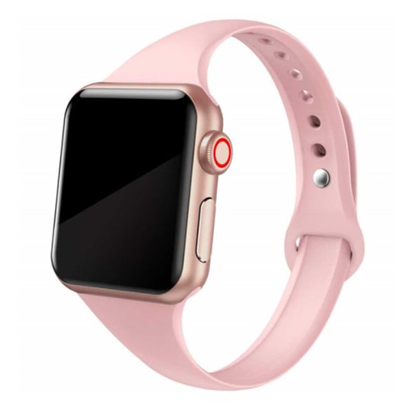 Smalt Apple Watch Silikonarmband 42/44/45/49 Rosa