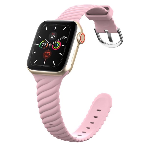 Ribbat Apple Watch Silikonarmband 42/44/45/49 Rosa