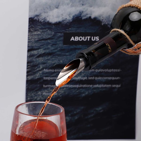 Rustfritt stål Air Ababel - Decanting Pip for Wine