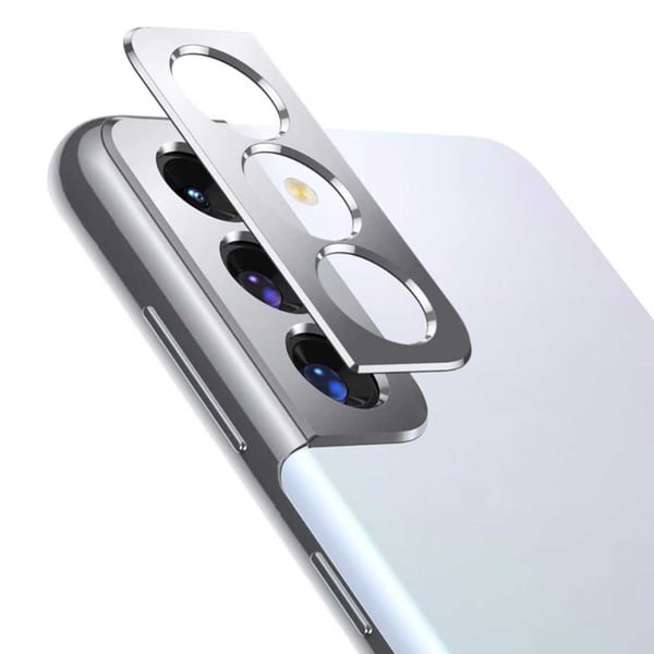 Galaxy S21 Linsskydd Skydd för Kamera Kameralins Silver