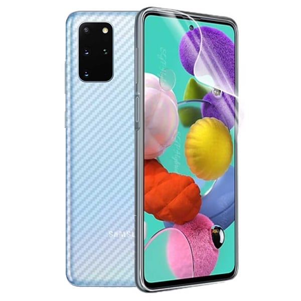 Galaxy S20 Plus Display Film + Carbon Fiber Beskyttende film til ryg