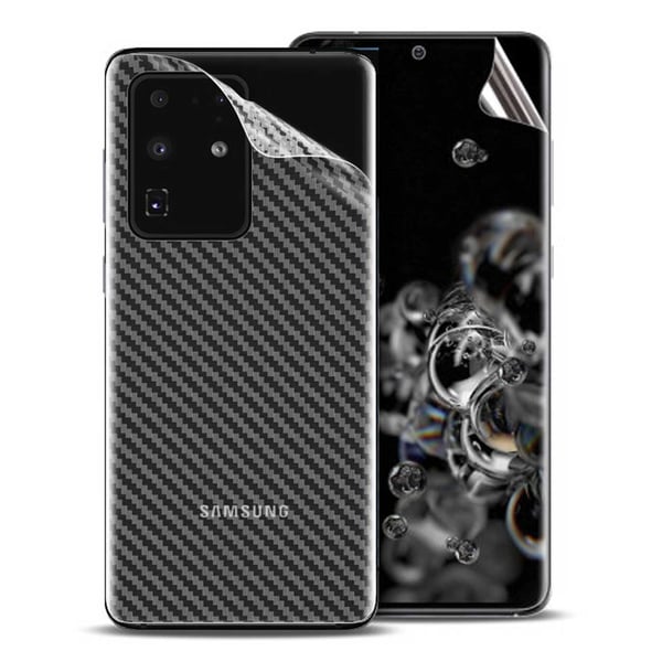 Galaxy S20 Ultra Display Film + Carbon Fiber Protective Film for Back Galaxy S20 Ultra Display Film + Carbon Fiber Protective Film for Back