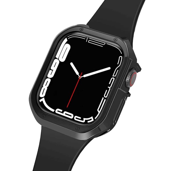 Apple Watch 42/44/45mm TPU Skal Case Bumper Svart
