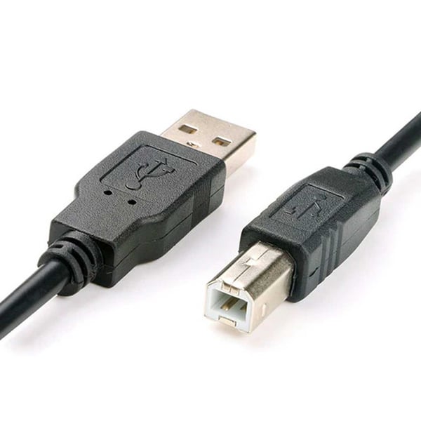 USB 2.0 Kabel Type A Mann - Type B Mann 1,5M skriverkabel Svart