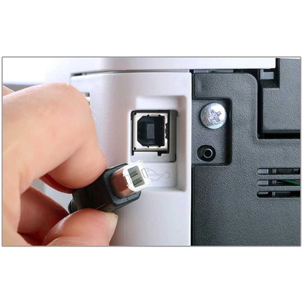 USB 2.0 Kabel Type A Mann - Type B Mann 1,5M skriverkabel Svart