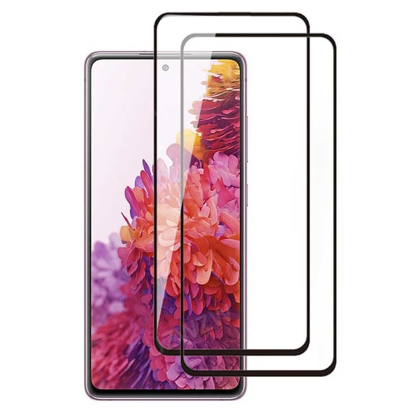 2-Pack Galaxy S20 FE Härdat Glas HD Skärmskydd Kolfiber