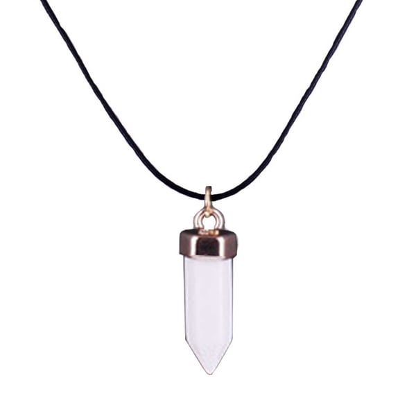 Halsband med Energisten Resin Quarts Vit Howlit Snökvarts