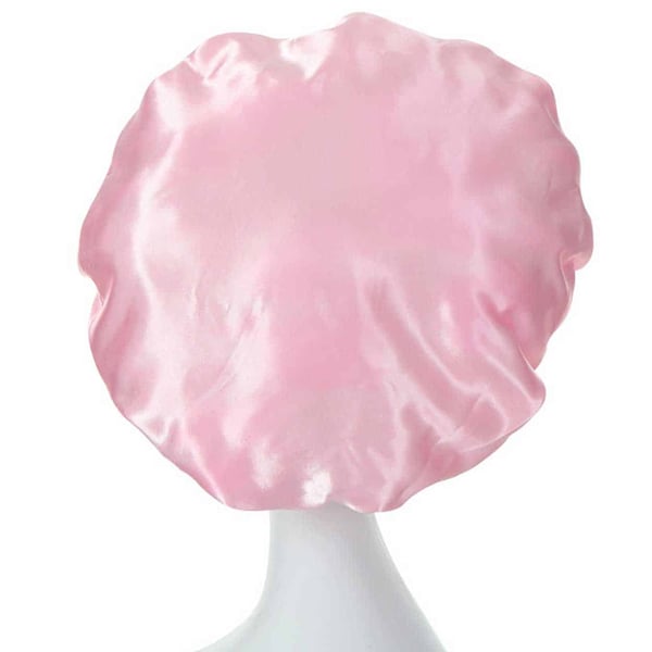 Sovmössa – Satin Bonnet – Sleep Cap Rosa One Size