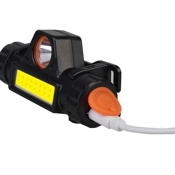 2-Pack hodelykt 4-i-1 vanntett LED 800lm COB XOG USB