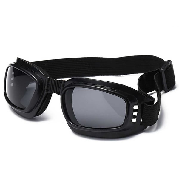 Motorcykelbriller retro MC sort