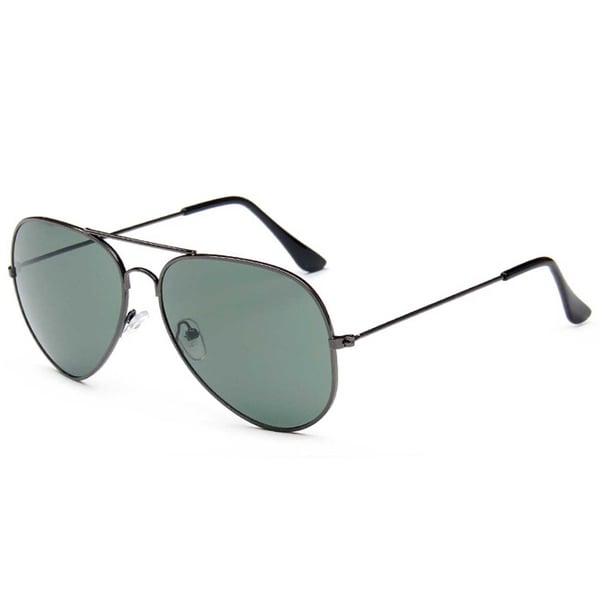 Solbriller pilot metal grønt glas