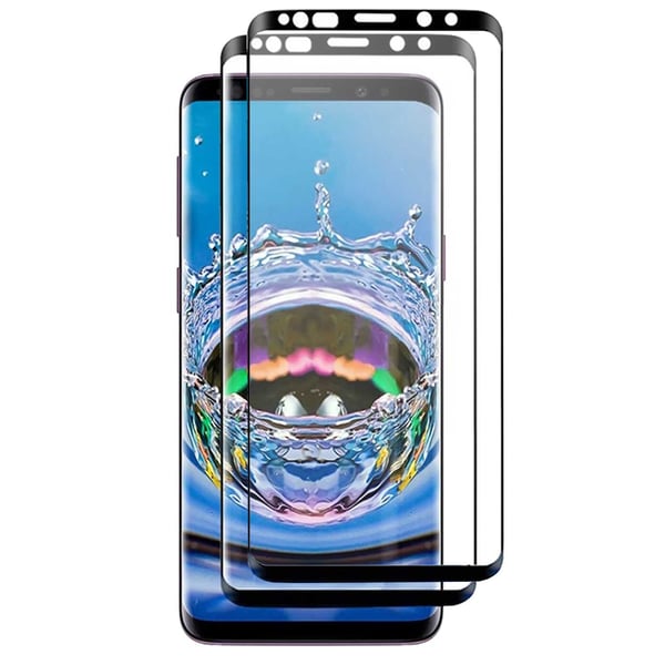[2-pack] Galaxy S8 Skjermbeskyttelse Speket glass karbonfiber