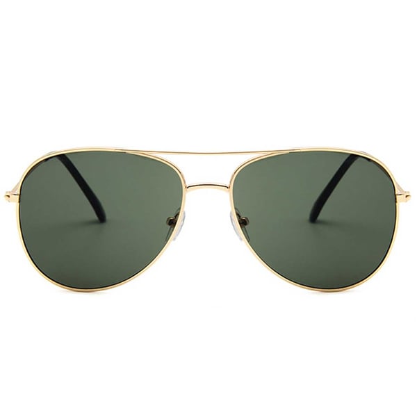Solbriller Pilot Dam Gold Green + Senils ledning