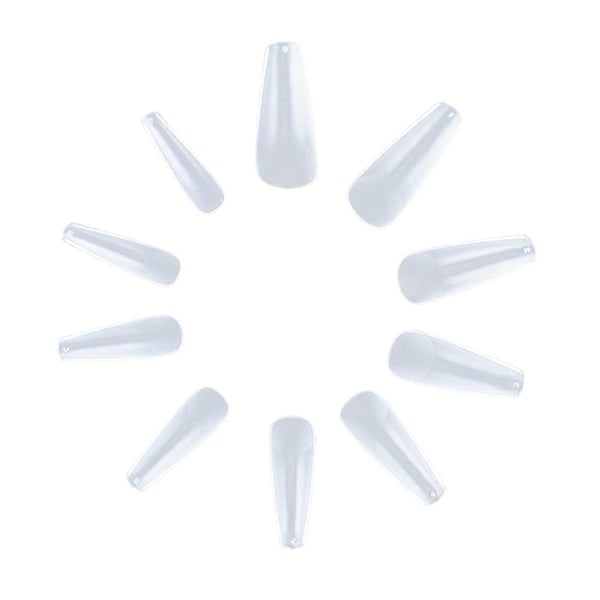 500st Nageltippar Ballerina Clear Lösnaglar Akryl Tippar