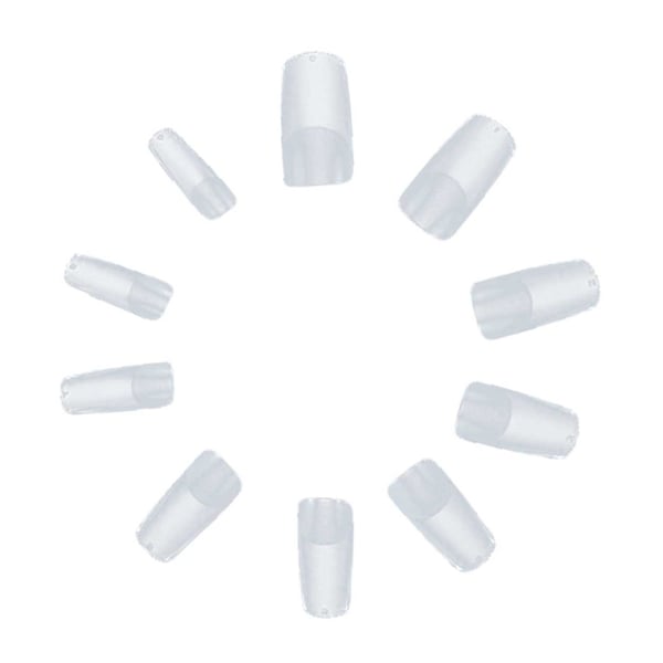 500 pcs negletips firkantet klare løse negle akryl tip