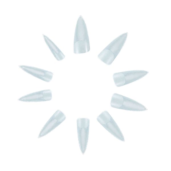 500 Nail Tips Stilettto Clear Loose Nails Acrylic Tips
