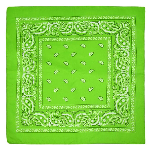 Bandana huivi huivi nuuska kangas paisley kuvio vaaleanvihreä