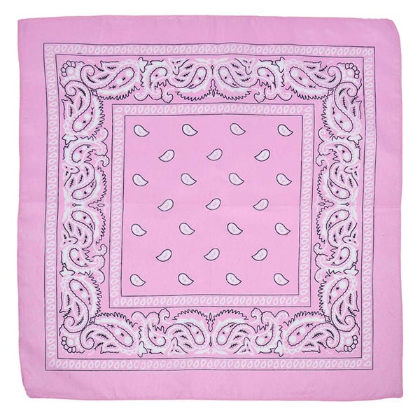 Bandana huivi huivi nuuska kangas paisley kuvio vaaleanpunainen