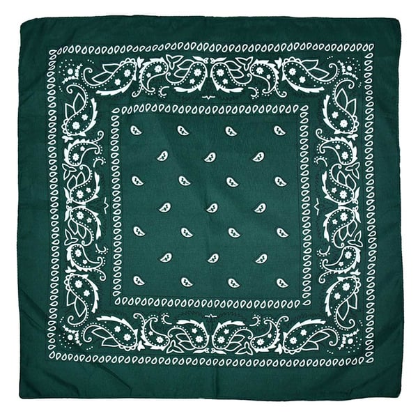 Bandana huivi huivi nuuska kangas paisley kuvio tummanvihreä
