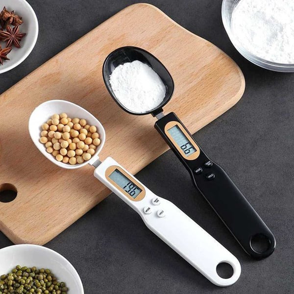 Digital kjøkkenbølge med skje scoop skje bølge 500g/0,5g matlaging