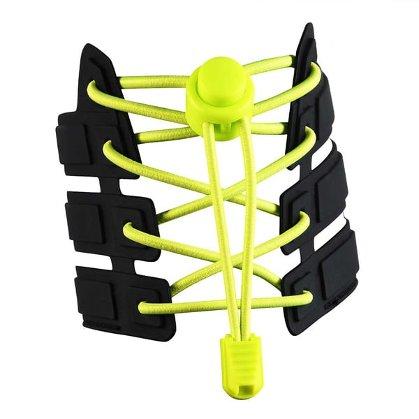 Elastiska Skosnören (Inklusive Dragsko) – No Tie Shoelaces – Neon Gul