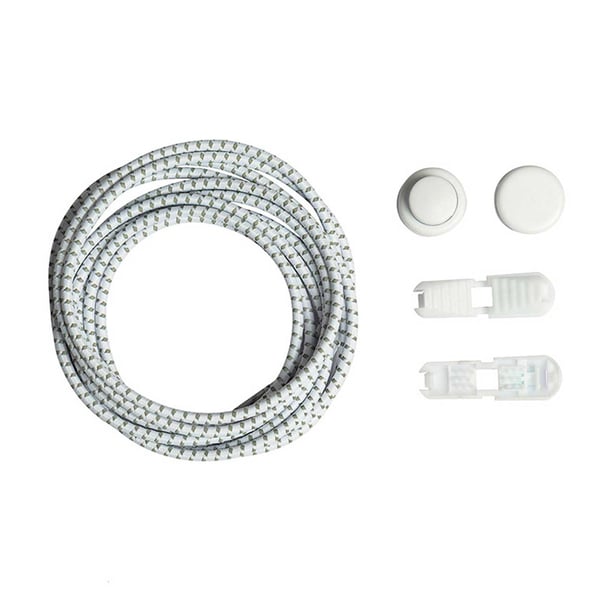 Elastiska Skosnören (Inklusive Dragsko) – No Tie Shoelaces – Vit