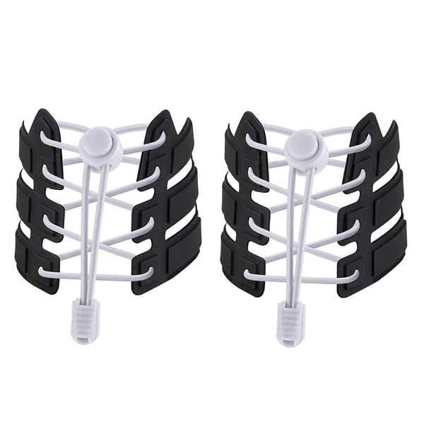 Elastiska Skosnören (Inklusive Dragsko) – No Tie Shoelaces – Vit