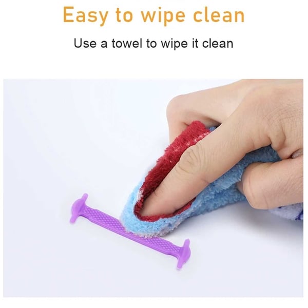 Elastic Laces Silikon - For alle slags sko hvite