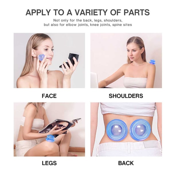 Kobling til fuld kropsmassage - 4 -pack - vakuumkop derhjemme