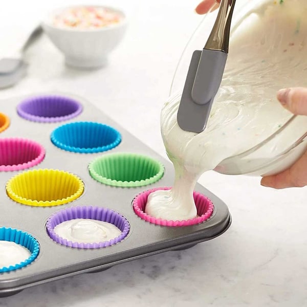 Silikon Muffinsformar / Bullformar – 12-Pack Bakformar