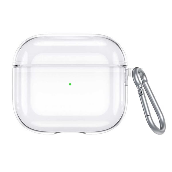 Genomskinligt AirPods 3 Fodral Skyddsfodral med Karbinhake