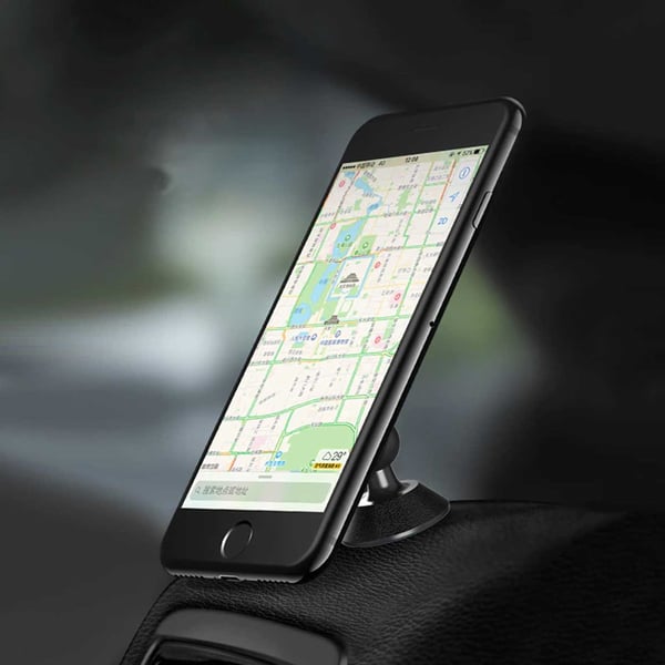 Mobilholder med magnet - roterbar bilholder gull