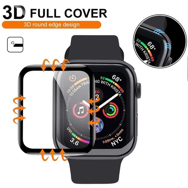 Apple Watch 7/8 41 mm: n näytönsuojaus [3-Pack] 3D-käyrän näytönsuojaus