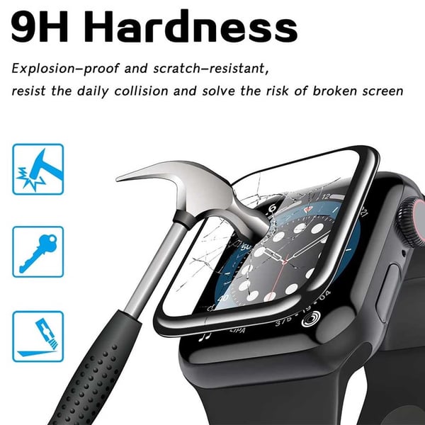 Apple Watch 7/8 41 mm: n näytönsuojaus [3-Pack] 3D-käyrän näytönsuojaus