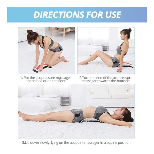 Jerk båre for strekk av rygglumring - Acupressure Back Massasje