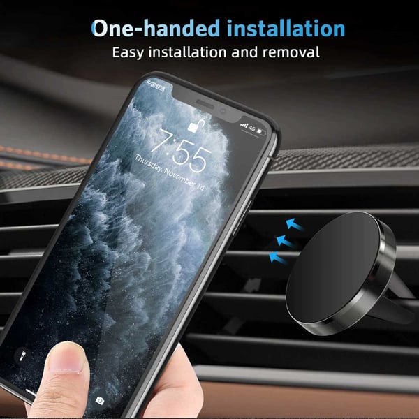 Magnet Mobile Holder til bilventilatoren Bilholder Black