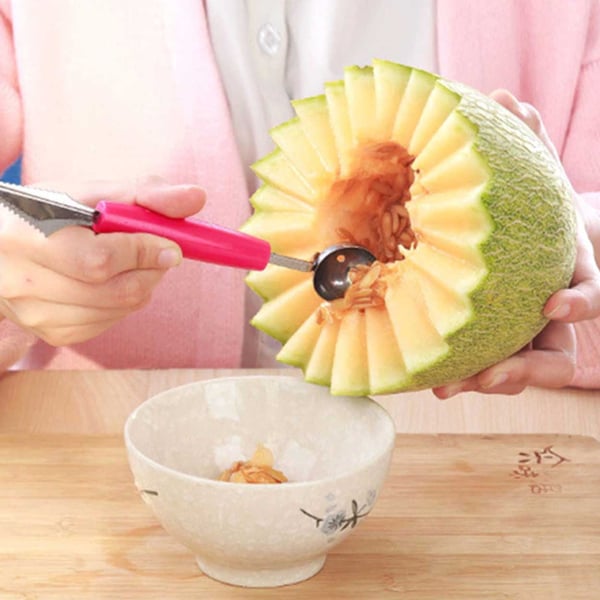 Spoon for Balls of Melon, Fruit and Ice Cream - Melon Scoop - Glassbøtte