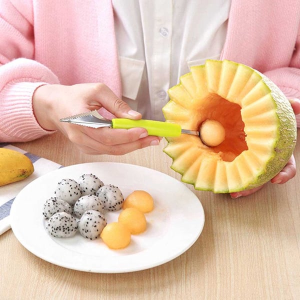 Spoon for Balls of Melon, Fruit and Ice Cream - Melon Scoop - Glassbøtte