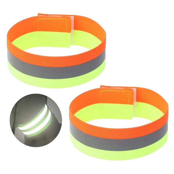 2-packrefleks armbåndsreflekser velcro