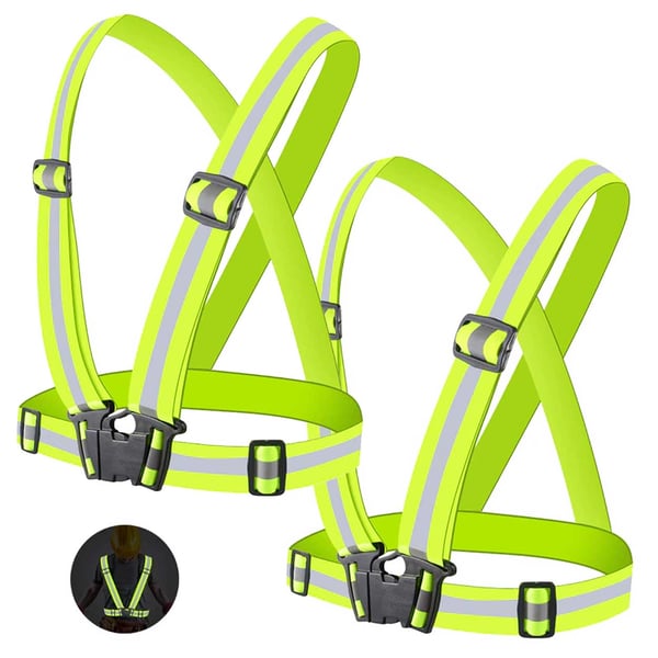 2-Pack Reflex Livi -refleksivaljaat juoksemiseen ja pyöräily neon keltaiseen 2-Pack Reflex Livi -refleksivaljaat juoksemiseen ja pyöräily neon keltaiseen