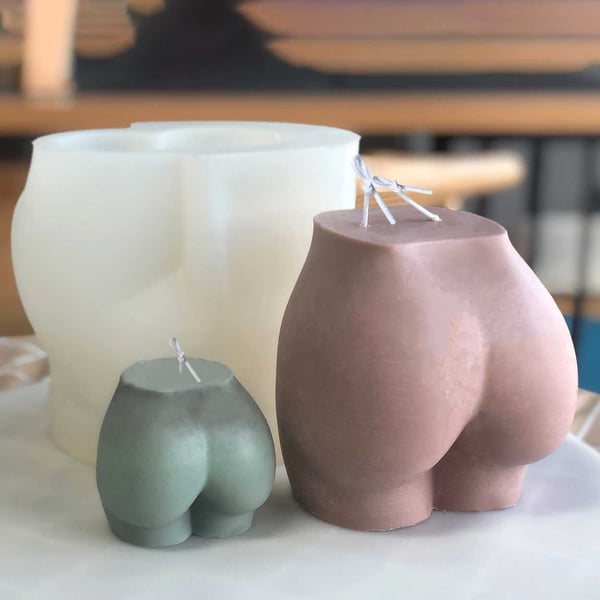 Stearinljus Form 3D Rumpa 6cm
