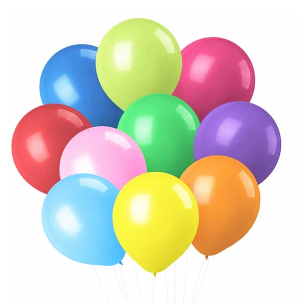 Ballonger 100-Pack Blandade Färger 26cm Latex
